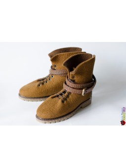 Ботинки из войлока на заказ ручной работы "Индиана"