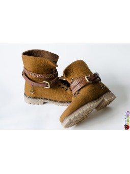 Ботинки из войлока на заказ ручной работы "Индиана"