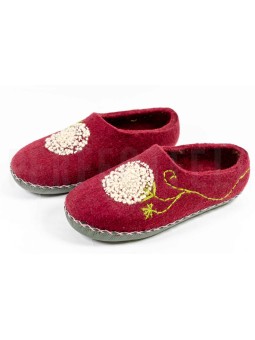 Женские тапочки из войлока Одуванчики