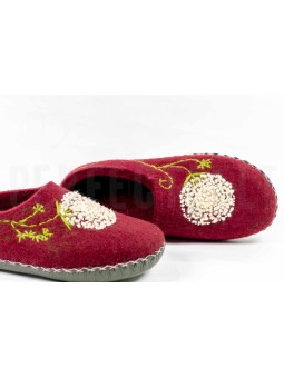 Женские тапочки из войлока Одуванчики