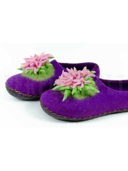 Женские валяные тапочки из шерсти Астра