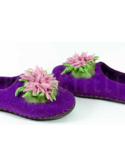 Женские валяные тапочки из шерсти Астра