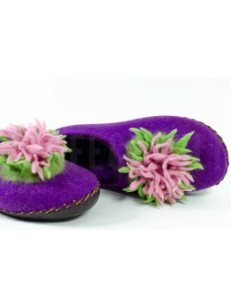 Женские валяные тапочки из шерсти Астра