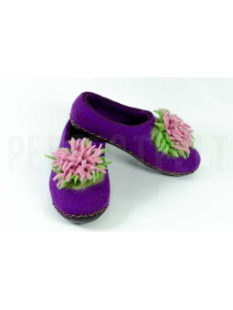 Женские валяные тапочки из шерсти Астра