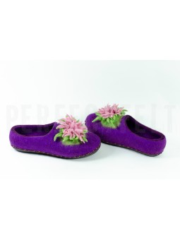 Женские валяные тапочки из шерсти Астра