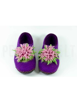 Женские валяные тапочки из шерсти Астра