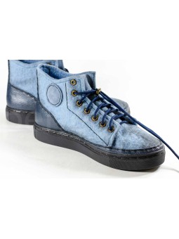 Кроссовки женские утепленные Голубая лагуна