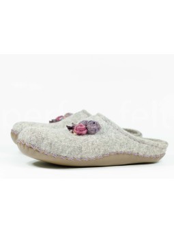 Женские войлочные тапочки Цветочный букет