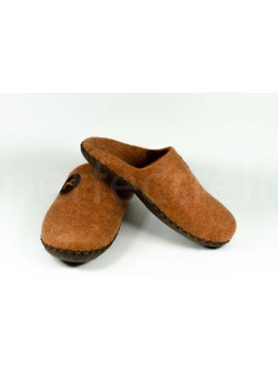 Мужские тапочки цвет светлый терракот