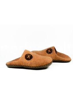 Мужские тапочки цвет светлый терракот