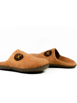 Мужские тапочки цвет светлый терракот