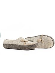 Войлочные тапочки на платформе на войлочной подошве