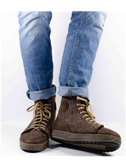 Мужские коричневые кеды из войлока